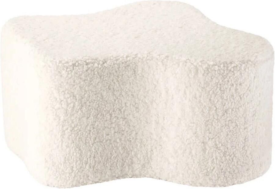 Wigiwama Teddy Cloud Pouffe Poef Ø40x25cm Cream White - Foto 2