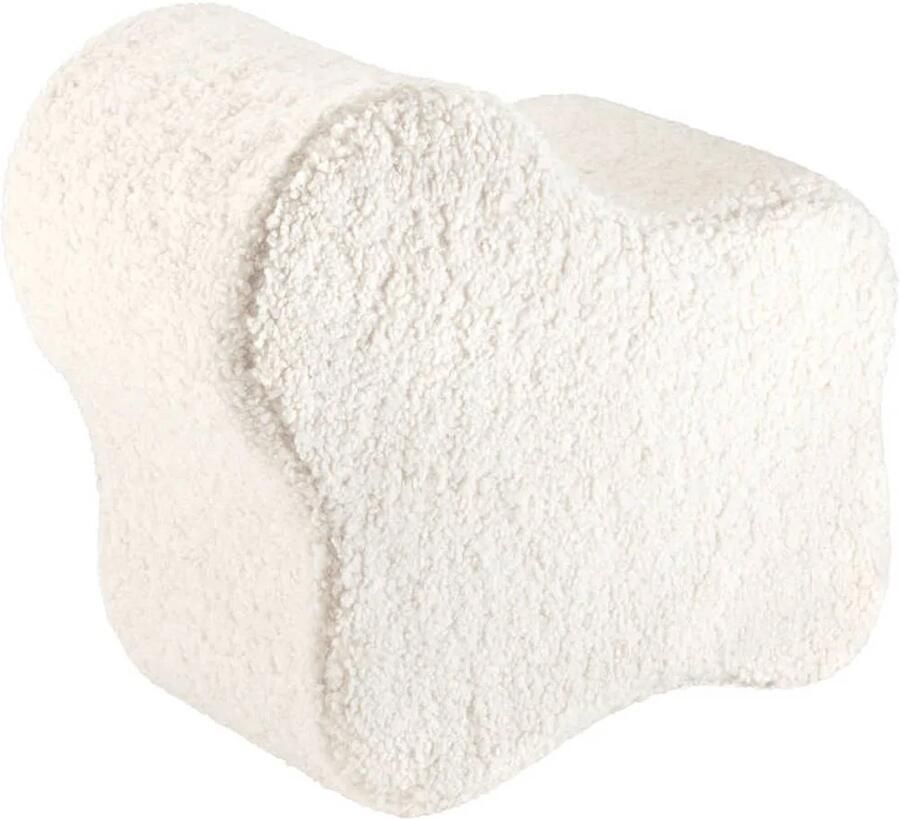 Wigiwama Teddy Cloud Pouffe Poef Ø40x25cm Cream White - Foto 3
