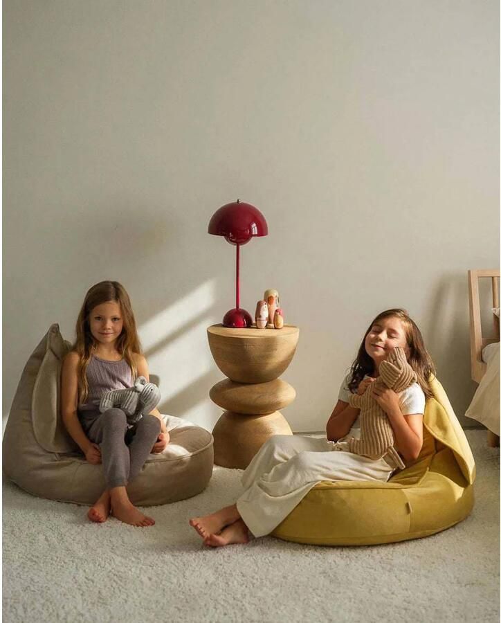 Wigiwama Kinder Zitzak Bunny Salted Caramel Zitzak Kind Zitzak kinderkamer Beanbag speelkamer of woonkamer - Foto 4