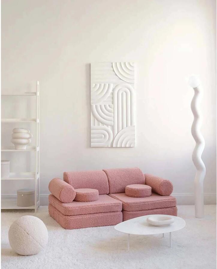 Konges Sløjd Wigiwama Teddy Settee 136x78x46cm Guava Pink - Foto 3