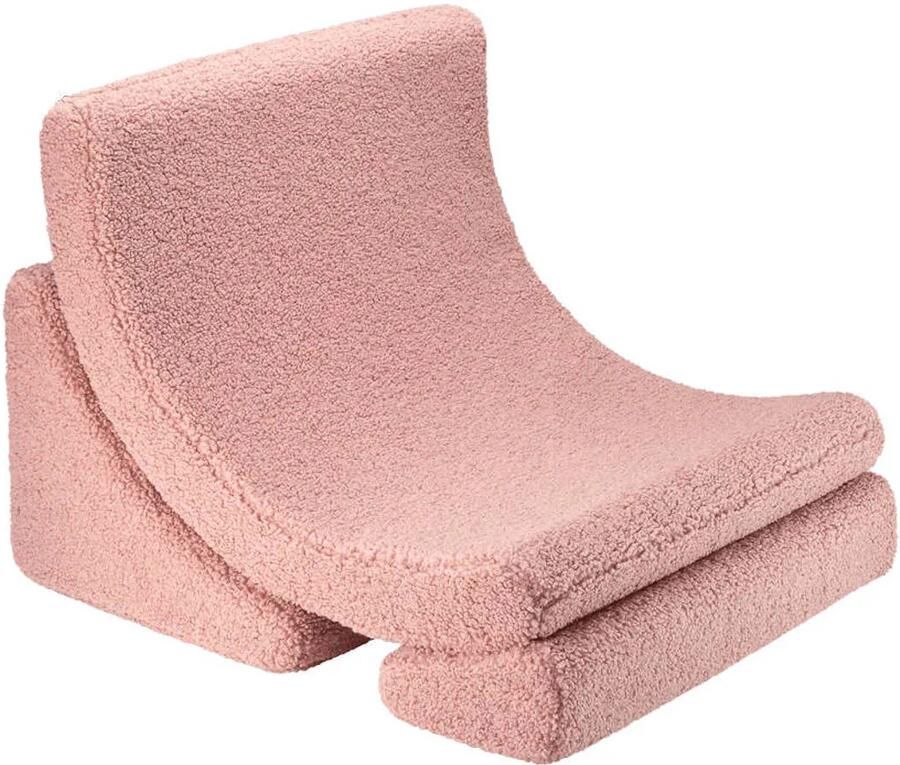 Wigiwama Teddy Moon Chair Fauteuil 80x65x55cm Guava Pink