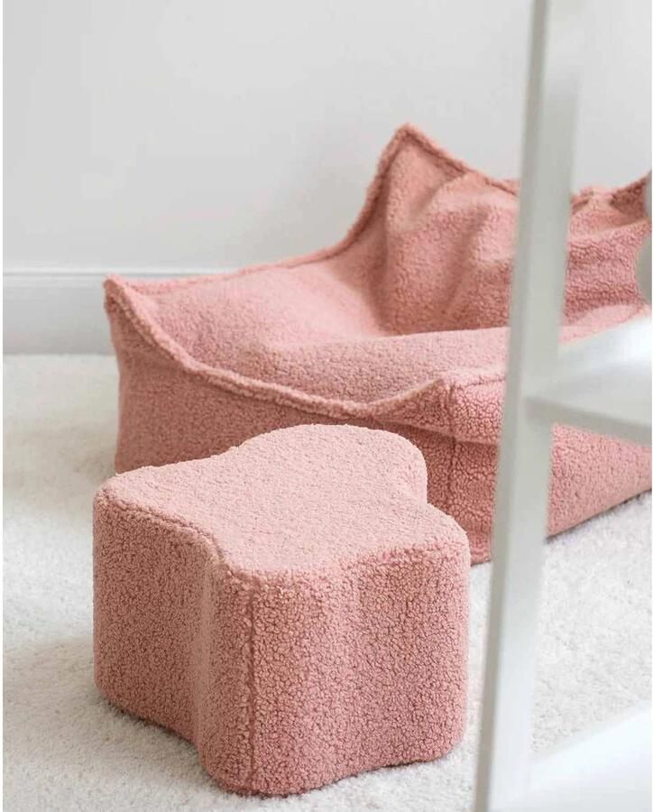 Wigiwama Teddy Cloud Pouffe Poef Ø40x25cm Guava Pink - Foto 2