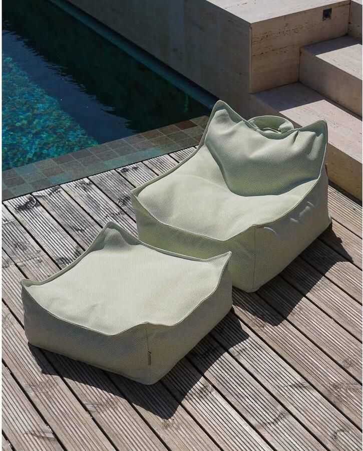 Wigiwama Kruidengroene Outdoor Vierkante Ottoman - Foto 2