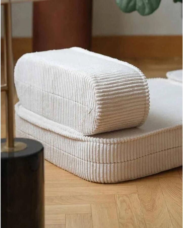 Wigiwama Kinder Zitzak Beanbag Chair Marshmallow Zitzak Kind Zit Zak 100% OEKO- Tex Katoen - Foto 3