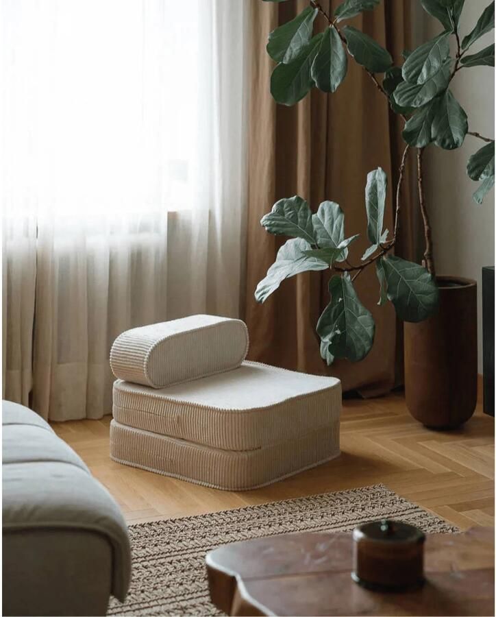 Wigiwama Kinder Zitzak Beanbag Chair Marshmallow Zitzak Kind Zit Zak 100% OEKO- Tex Katoen - Foto 4