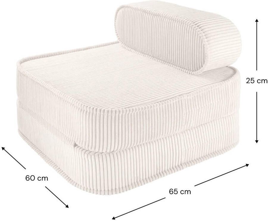 Wigiwama Kinder Zitzak Beanbag Chair Marshmallow Zitzak Kind Zit Zak 100% OEKO- Tex Katoen - Foto 3