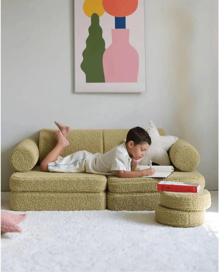 Konges Sløjd Wigiwama Teddy Settee 136x78x46cm Matcha - Foto 2