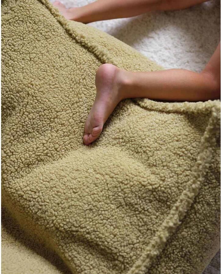 Wigiwama Teddy Square Ottoman Poef 80x70x50cm Matcha - Foto 2