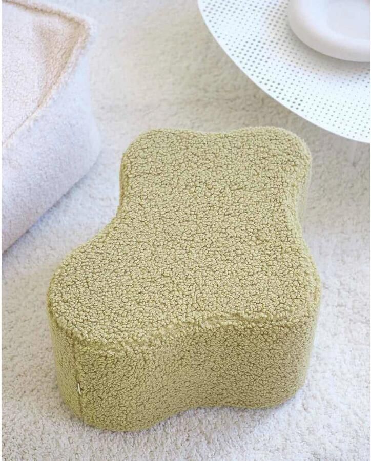 Wigiwama Teddy Cloud Pouffe Poef Ø40x25cm Matcha - Foto 2