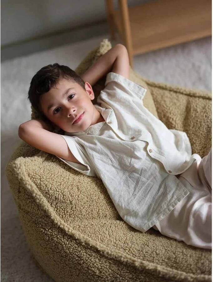 Wigiwama Teddy Beanbag Chair Zitzak 80x70x50cm Matcha - Foto 3