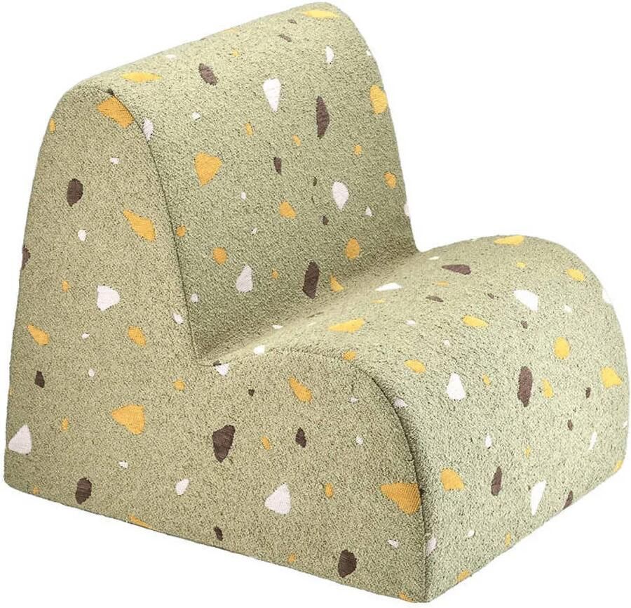 Wigiwama Teddy Cloud Chair Fauteuil 60x50x50cm Terrazzo Moss