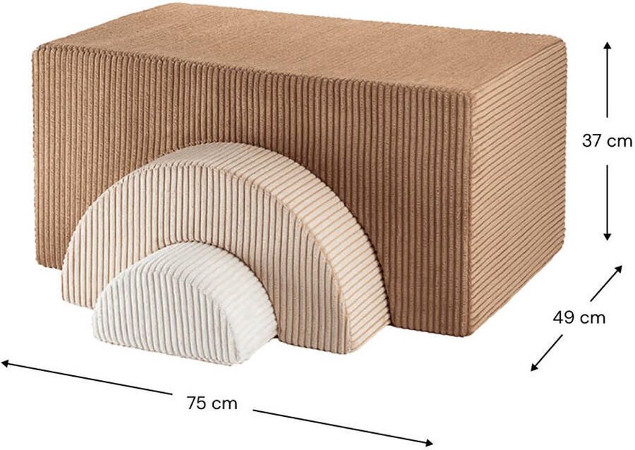 Wigiwama Foam speelset Rainbow Playset Toffee zitzak kinderkamer speelset kinderkamer kinder speelset - Foto 3