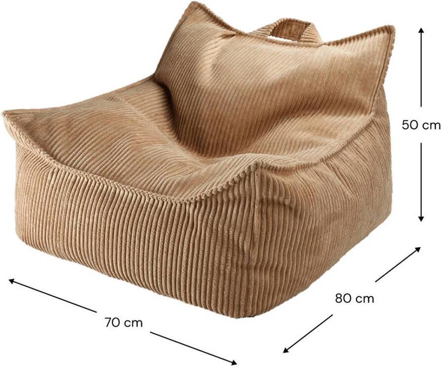 Wigiwama Zitzak Chair Toffee zitzak voor kinderen zachte stoel zitzak voor slaapkamer of kinderkamer - Foto 2