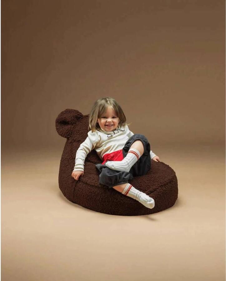 Wigiwama Teddy Bear Beanbag Chair Zitzak 70x60x42cm Warm Hazel - Foto 3