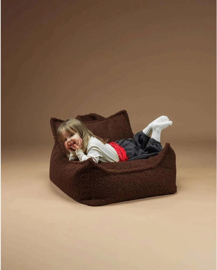 Wigiwama Teddy Beanbag Chair Zitzak 80x70x50cm Warm Hazel - Foto 3