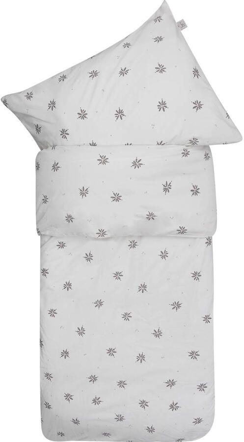 Witlof for kids Tuck-Inn dekbedovertrek kinderbed Little Charm ecru grijs