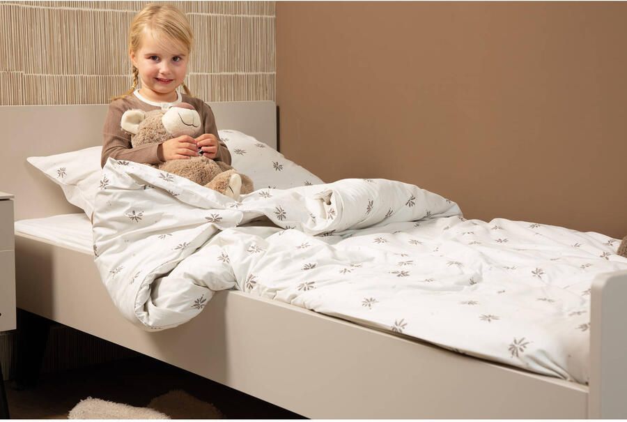 Witlof for kids Tuck-Inn dekbedovertrek kinderbed Little Charm ecru grijs - Foto 3
