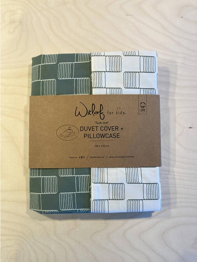 Witlof for kids Tuck-Inn ledikant dekbedovertrek Sticky Stripes - Foto 2