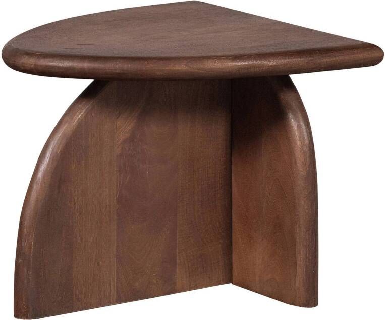 WOOOD Bijzettafel Nalin Mangohout 50 x 40cm Walnoot