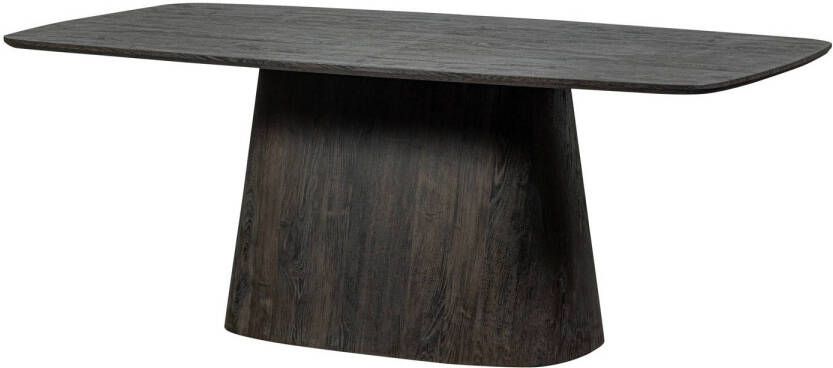 WOOOD Exclusive Eettafel Leah MDF 200 x 105cm Donkerbruin - Foto 2