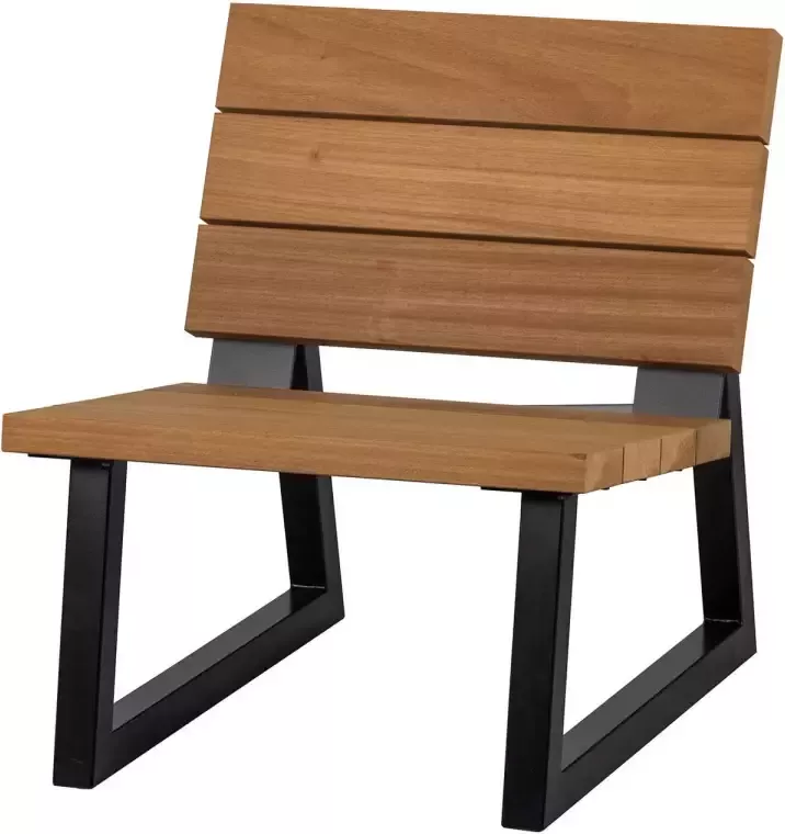 WOOOD Banco Outdoor Fauteuil Hout Metaal Nature 78x68x82