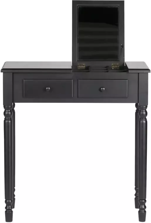 WOOOD Romy Hal kaptafel Hout Zwart 78x75x38