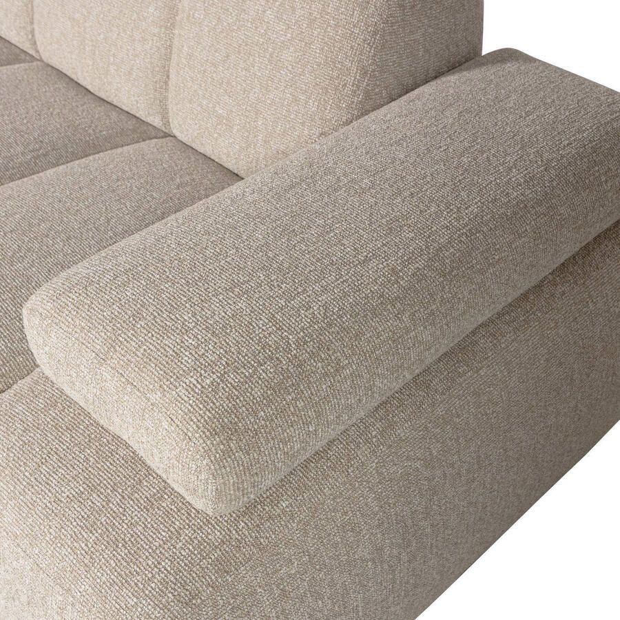 WOOOD Mojo 1 5-Zits Bank Met Arm Rechts Bouclé Beige 74x160x97 - Foto 2