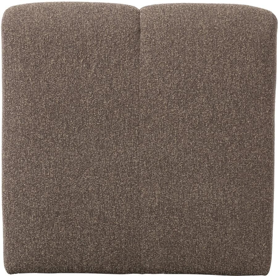 WOOOD Mojo Eetbankje Met Rugleuning Bouclé Stof Bruin Melange 83x84x73 cm - Foto 2