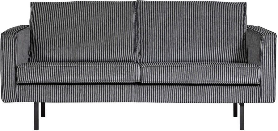 BePureHome WOOOD 2 5-Zits Bank Rodeo Streep Zwart|Grijs 85x190x86 cm - Foto 2