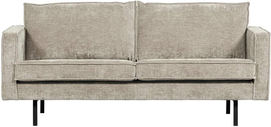 WOOOD Rodeo Zits Bank Ribstof Donkerzand 85x190x86 - Foto 2