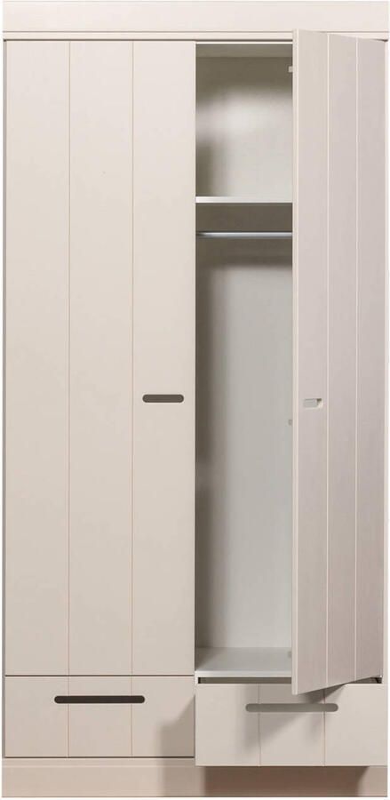 WOOOD Connect Kledingkast 2-Deurs met lade Grenen Dust 195x94x53 - Foto 2