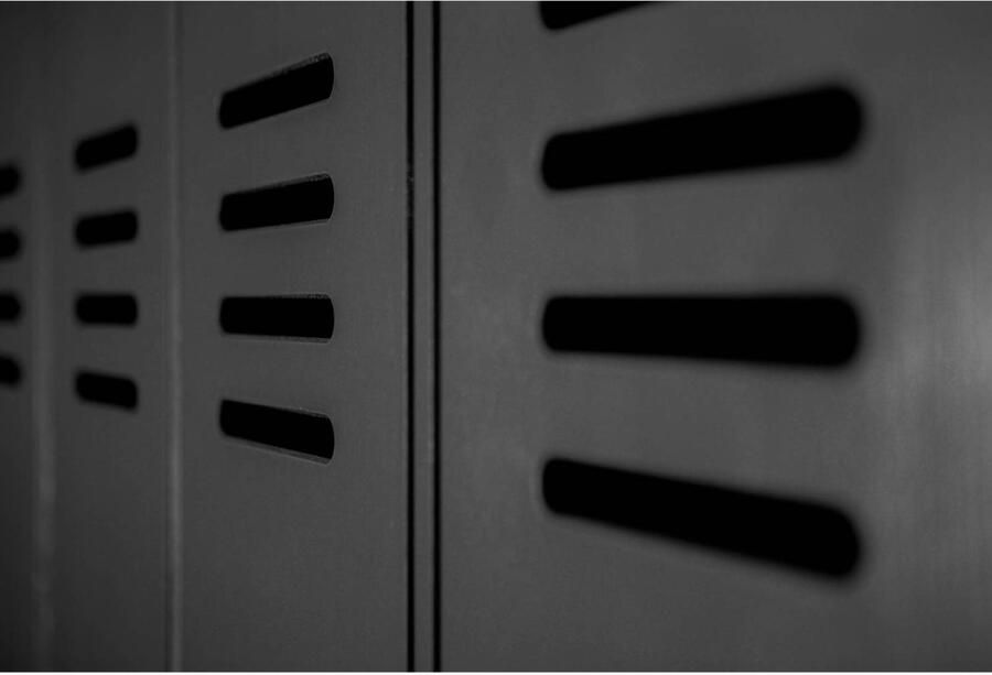 WOOOD Stijn Kledingkast 2-Deurs Grenen Zwart 103x187x40 - Foto 2