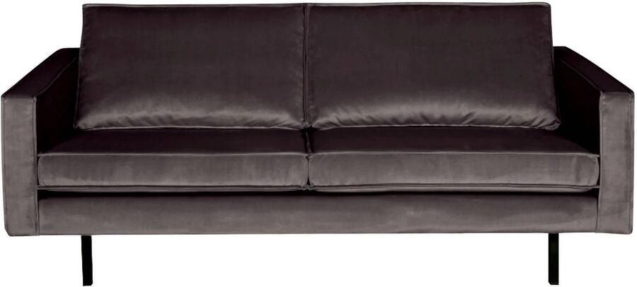 WOOOD Rodeo 2 5-Zitsbank Velvet Antraciet 85x190x86