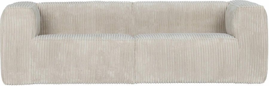 WOOOD Exclusive Bean 3 5-Zits Bank Ribstof Naturel 73x246x96 - Foto 3