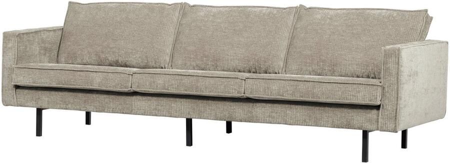 WOOOD Rodeo 3-Zits Bank Ribstof Donkerzand 85x277x86