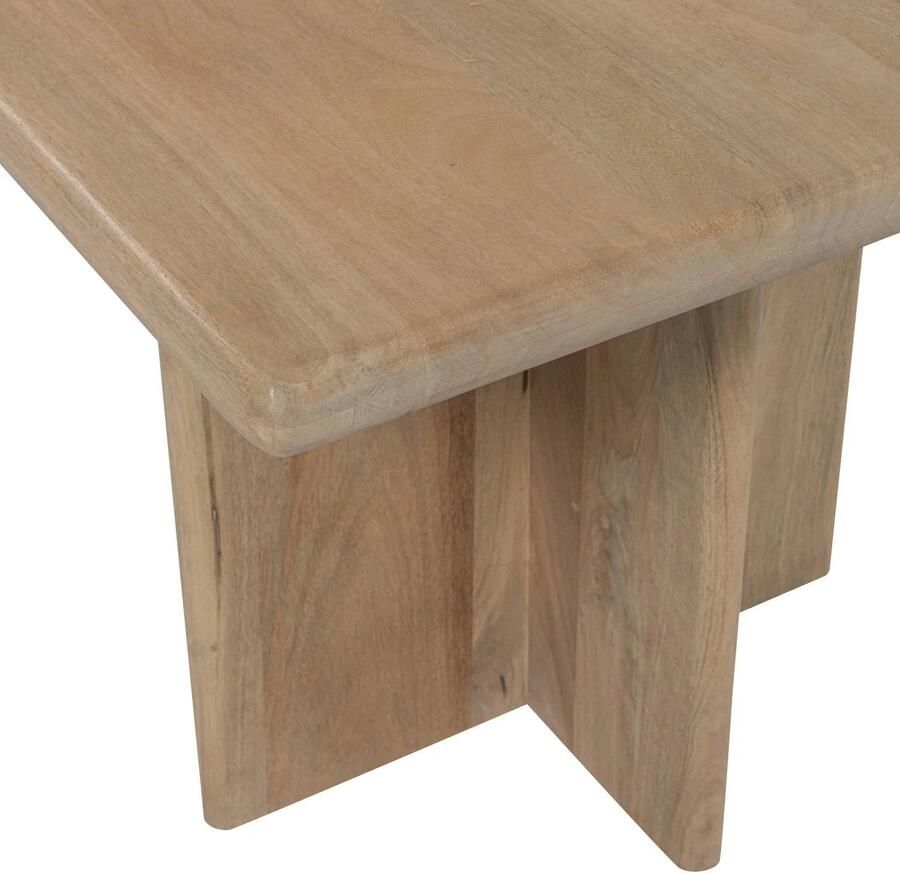WOOOD Ato Eettafel 220 CM Mangohout Naturel 76x220x90 - Foto 3