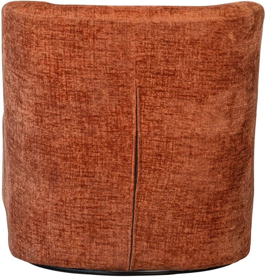 WOOOD Atty Draaifauteuil Velvet Stof Bloesem Oranje 75x74x65 cm - Foto 3