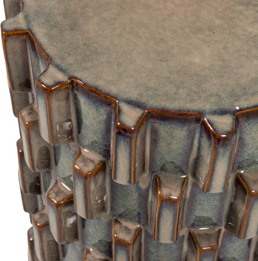 WOOOD Axu Decoratieve Bijzettafel Keramiek Grijsblauw 45x35x35 cm - Foto 3
