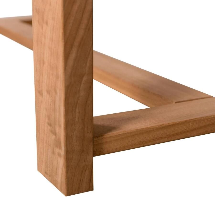 WOOOD Banco Salontafel Tuin Hout Metaal Naturel 42x122x68 - Foto 3