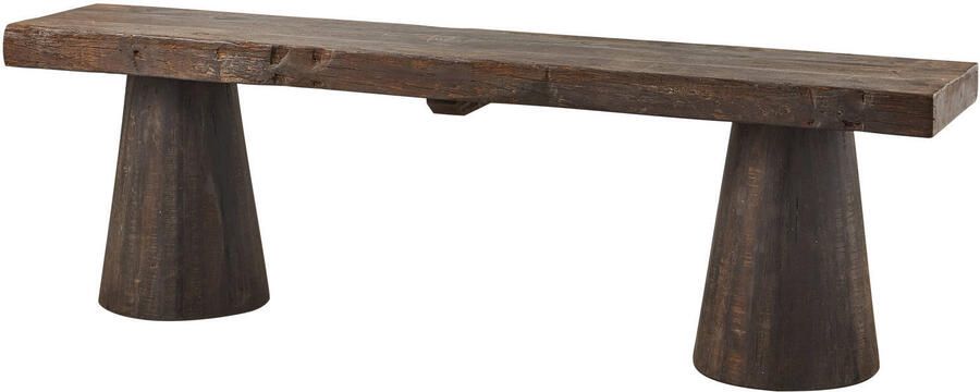 WOOOD Bankje Clyde Mangohout 150cm Donkerbruin - Foto 3