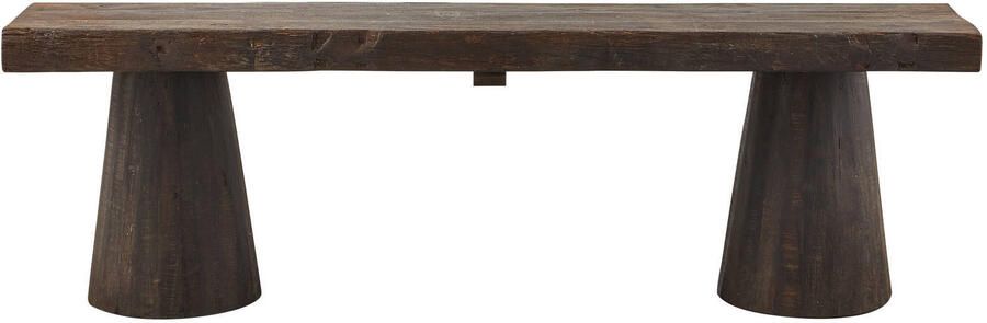 WOOOD Bankje Clyde Mangohout 150cm Donkerbruin - Foto 2