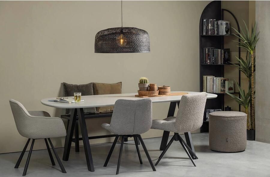 WOOOD Imme Bankje Zonder Rugleuning Massief Grenen Zwart 45x110x35 cm - Foto 3