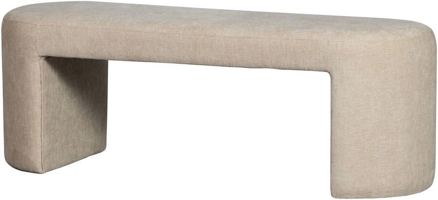 WOOOD Jacob Bankje Zonder Rugleuning Chenille Naturel 46x130x46 cm - Foto 9