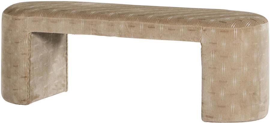 WOOOD Jacob Bankje Dessin Geweven stof Naturel Beige 46x130x46 cm - Foto 2
