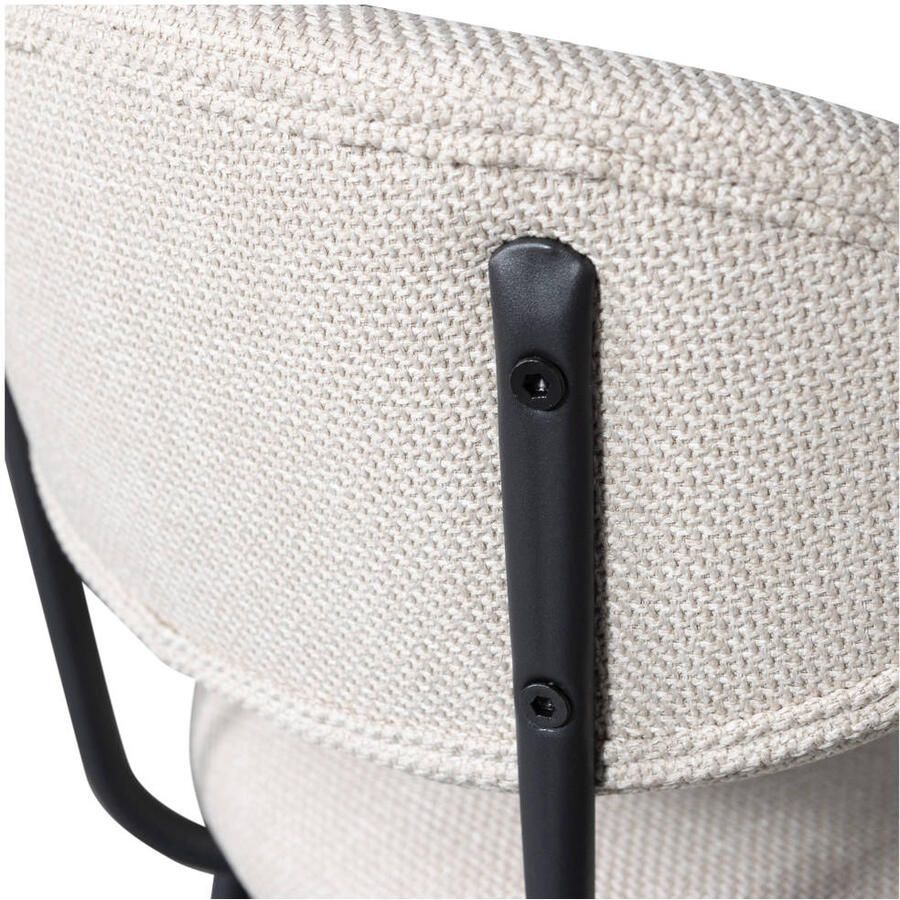 WOOOD Kjeld Barstoelen Polyester Naturel Set van 2 - Foto 3