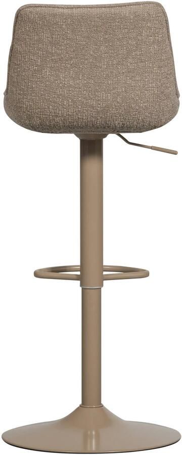 WOOOD Marten Barstoel in hoogte verstelbaar Geweven Stof Zand Beige 110x45x50 cm - Foto 3
