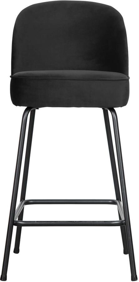 BePureHome Vogue Barstoel Velvet Zwart 89x50x55 - Foto 3