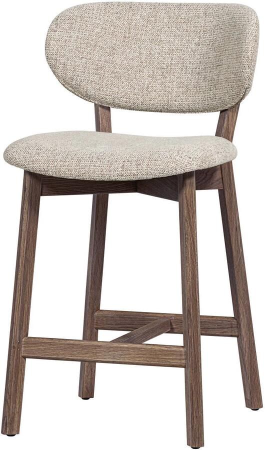WOOOD Udar Barstoel Met Houten Frame Hout Bruin 94x51x58 cm