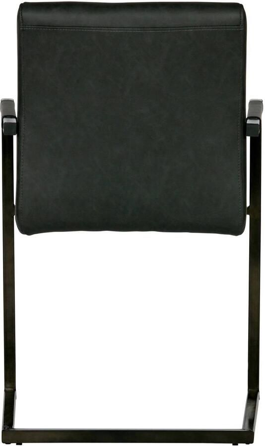WOOOD Bas Eetkamerstoelen Pu Antraciet Set van 2 - Foto 5