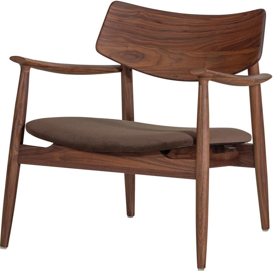 WOOOD Bask Fauteuil Walnoothout Bruin 72x69x70